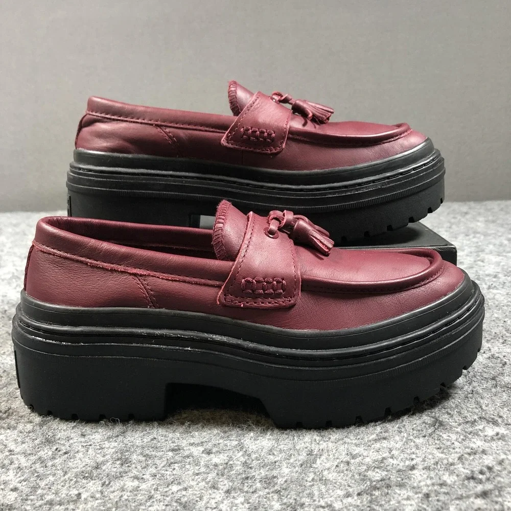 Converse Chuck Taylor All Star Lugged Heel Loafer Womens 7 Deep Bordeaux A14708C